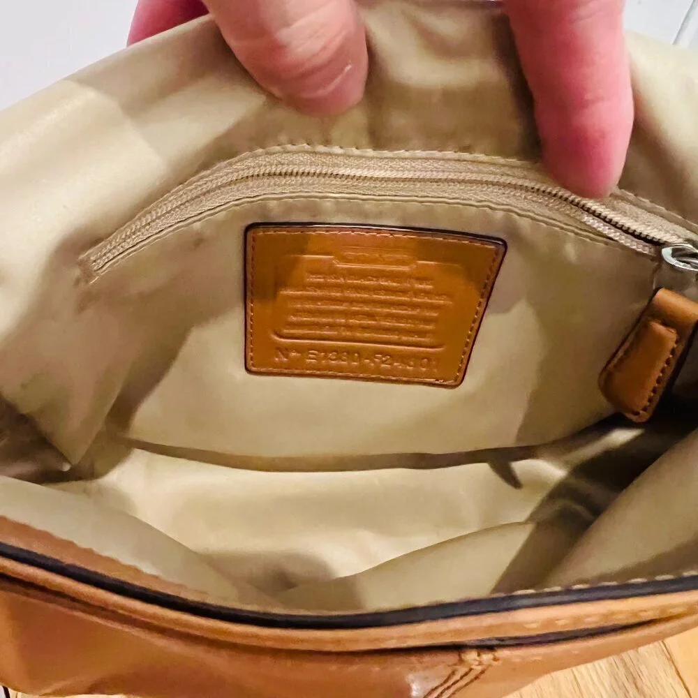 Vintage Y2K 2000 Hobo Coach color block crossbody shoulder bag purse - Picture 3 of 16